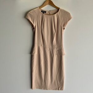 bebe Women's Cream/Light Pink Mini Dress